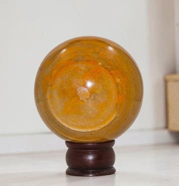 KAM’R GEM | 2,06 kg Geel Jaspis Kristallen Statement Bol –