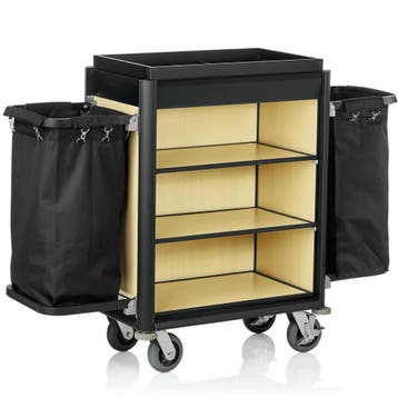 Huishoudwagen | ISABELLA | Aluminium/Hout | 3 Niveaus |, Verzenden, Nieuw in verpakking