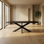 Tafel Deens Ovaal Eikenhout Matrix, Huis en Inrichting, Nieuw