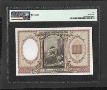 Espagne. - 1000 Pesetas 1940 - Pick 120a - repaired