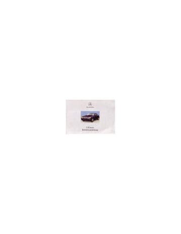 2000 MERCEDES BENZ S KLASSE INSTRUCTIEBOEKJE DUITS, Ophalen of Verzenden