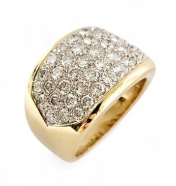 Ring - 18 karaat Witgoud - 3.50ct. tw. Diamant (Natuurlijk), Nieuw