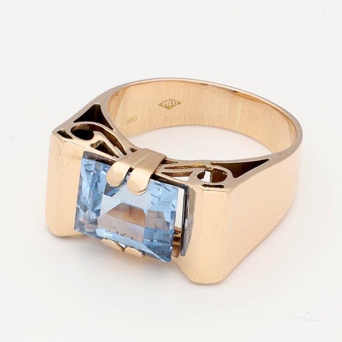 Ring - 18 karaat Geel goud, Handtassen en Accessoires, Ringen