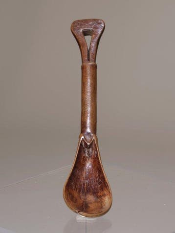 Cuillère à bouillie – Éthiopie – bois (Sans prix de réserve)