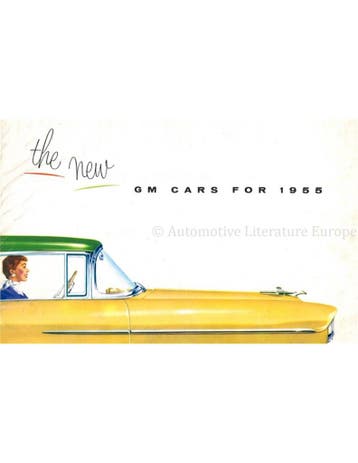 1955 GM CARS PROGRAMMA BROCHURE ENGELS