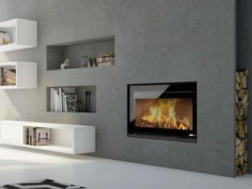 Magazijnopruiming - 15% / - 50% op nieuwe inbouw Houthaarden, Nieuw, Hout, Inbouw, Houtkachel