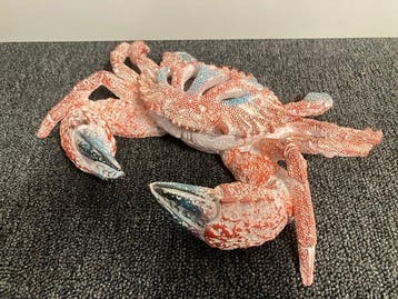 Koraal imitatie - sculptuur, Koraal wezen (Krab) - 6 cm -