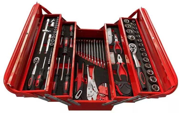 Gereedschapskoffer 86-delig, Auto diversen, Autogereedschap, Verzenden