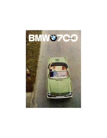 1962 BMW 700 CABRIO BROCHURE DUITS, Nieuw