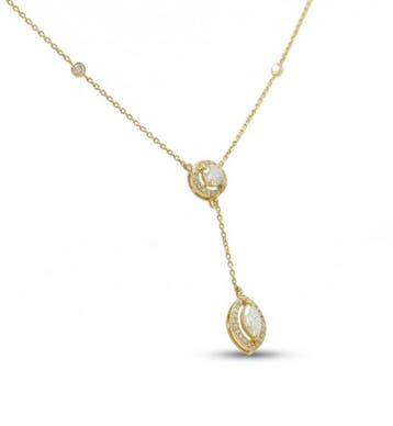 Halsketting - 14 karaat Geel goud - 0.63ct. tw. Diamant, Nieuw