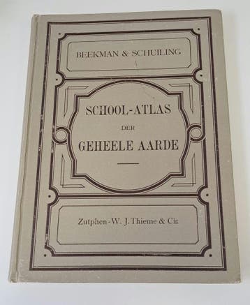 School-Atlas der Geheele Aarde (1927) Beekman & Schuiling 7d, Boeken, Verzenden, Nieuw