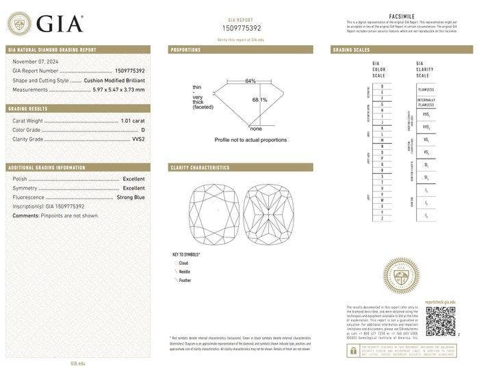 Ring - 18 karaat Witgoud - 1.81ct. tw. Diamant (Natuurlijk), Bijoux, Sacs & Beauté, Bagues