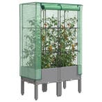 vidaXL Plantenbak verhoogd met kashoes 80x40x140 cm, Verzenden, Nieuw