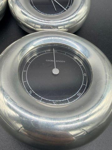 Georg Jensen - Weerstation (4) - Staal, Glas -
