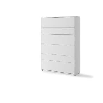 Lenart Bed Concept Verticaal Opklapbed 140x200 - Wit, Nieuw
