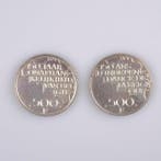 Belgique. 500 Francs 1980 Independence (lot de 2 monnaies)