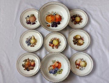 Schumann Arzberg Bavaria & 1932 - 1944 - Dessertservies (10)