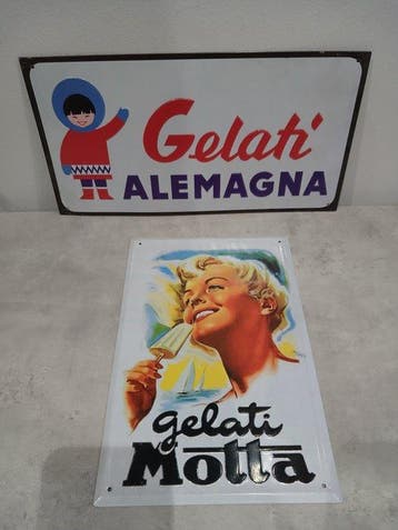 Gelati allitaliana - Motta ed Alemagna - Wandbord (2) -