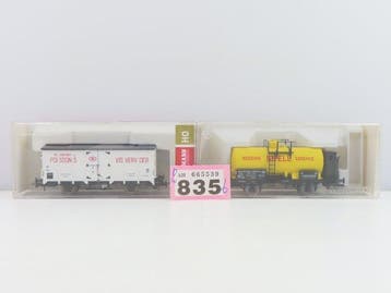 Fleischmann H0 - 5341 47K/5436B K - Wagon de marchandises, Hobby en Vrije tijd, Nieuw