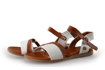 Mustang Sandalen in maat 38 Wit, Verzenden, Wit, Sandalen of Muiltjes, Mustang