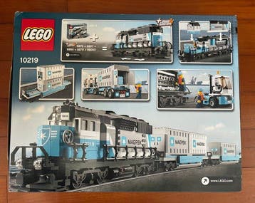 Lego Set - 10219 - Train - Maersk Container Train, Kinderen en Baby's, Speelgoed | Duplo en Lego, Nieuw