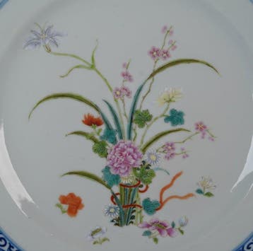 Daoguang (1821-1850) - Schaal - Zeer fijn geschilderd