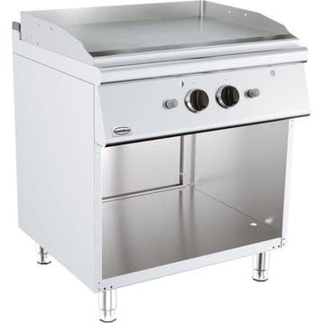 Base 700 Gas Bakplaat | Open Onderstel | 13kW | Glad |, Verzenden
