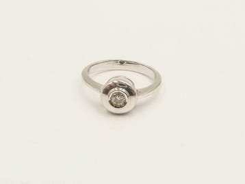 Bague de fiançailles - 18 carats Or blanc Diamant, Bijoux, Sacs & Beauté