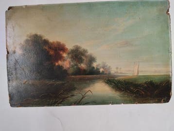 George Turner (1843-1910), Toegeschreven aan - Paesaggio, Antiek en Kunst