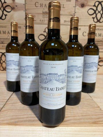 2018 Château Baret - Pessac-Léognan - 6 Flessen (0.75 liter), Verzamelen, Nieuw
