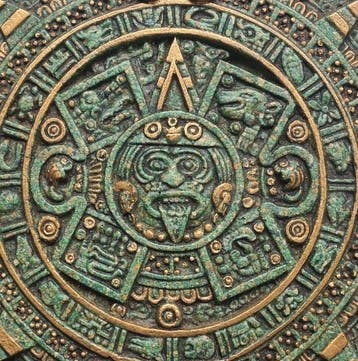 Relief, Michael Anthony Zarebski - Azteekse Zonnekalender -, Antiquités & Art
