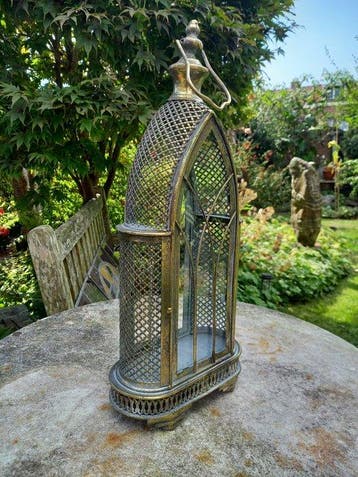 Lanterne - Lanterne à bougie - 46 cm - Verre, Métal