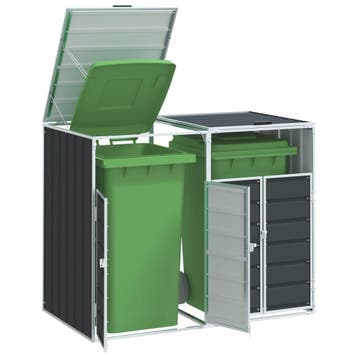 vidaXL Containerberging voor 2 containers 144x81x113cm staal, Doe-het-zelf en Bouw, Verzenden