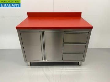 RVS HCB Polyethylene PE Werkkast Kast Snijtafel 2 klapdeuren, Ophalen of Verzenden, Nieuw in verpakking