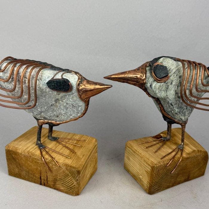 Jacek Drzymaa ( XX- XXI) - 2 BIG BIRDS - hand made, Antiquités & Art, Art | Objets design