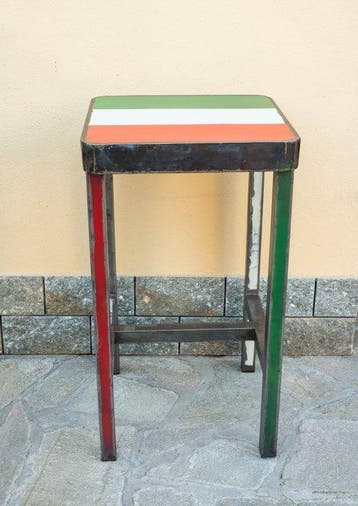 Anacleto Spazzapan - Stoel - Staal - Tavolino Italiëvlag, Antiek en Kunst