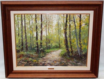 Jordi Serrat Balasch (1935) - Paisaje boscoso - NO RESERVE