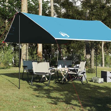 vidaXL Kampeerluifel waterdicht 430x380x210 cm blauw, Verzenden