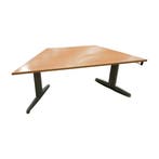 Bureaus trapeziumvorm 160x80 cm houten blad metalen, Huis en Inrichting, Ophalen of Verzenden, Nieuw