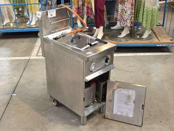 Inox verrijdbare gasfriteuse ELFRAMO GW20T, Zakelijke goederen, Nieuw in verpakking