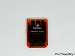 Playstation 1 / PS1 - Memory Card - Clear Orange, Games en Spelcomputers, Verzenden, Gebruikt
