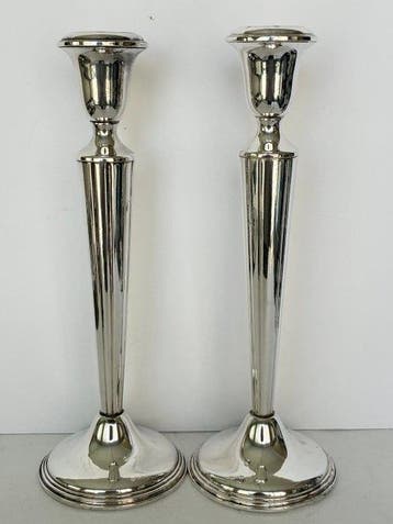 Empire Sterling - Kaarsenhouder Sterling zilveren kandelaars