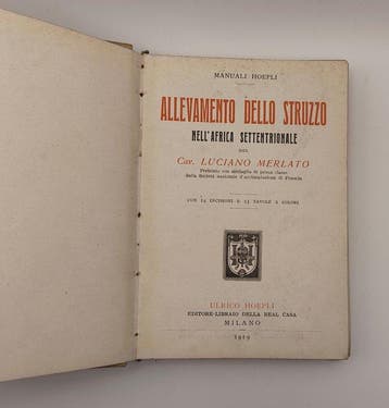 Cav. L. Merlato - Allevamento dello struzzo - 1919