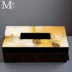 Luxe, handgemaakt Mouflon-hoorn tissuesdoos – decoratief