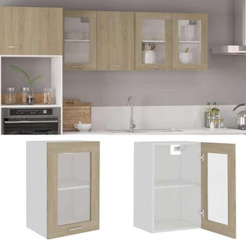 vidaXL Bovenkast Lyon 40x31x60 cm bewerkt hout sonoma, Huis en Inrichting, Verzenden, Nieuw