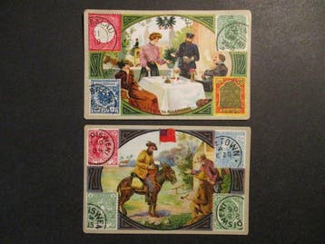 Frankrijk - Liebig verzamelkaarten Postbezorging, Gelopen