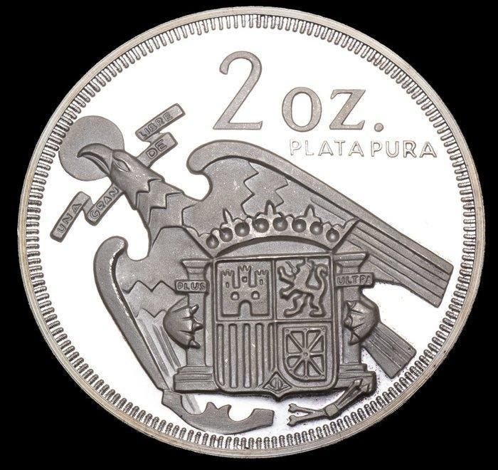 Spanje. Francisco Franco. 2 Onza 1975 - Francisco Franco Dos, Timbres & Monnaies, Monnaies | Europe | Monnaies non-euro