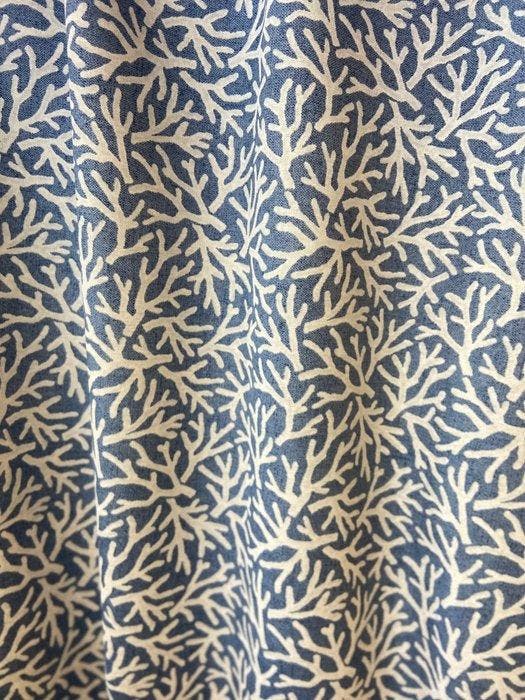 Exclusieve stof met zee-coralen in dubbele hoogte zonder, Antiquités & Art, Tapis & Textile