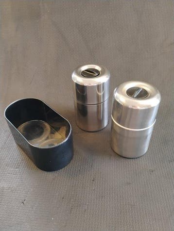 Stelton - Erik Magnussen - Salière et poivrière - Métal,, Antiek en Kunst