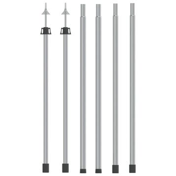 vidaXL Luifelstokken 2 st telescopisch 102-260 cm aluminium, Caravans en Kamperen, Tentaccessoires, Verzenden, Nieuw